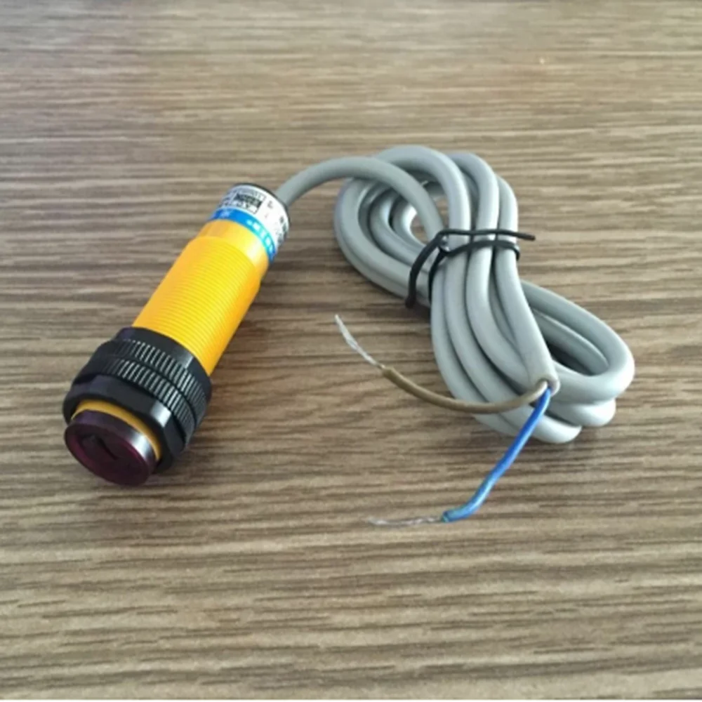 

Diffuse reflection Type photoelectric switch sensor E3F-DS10Y1 AC NO diameter 18mm distance 10cm Transducer