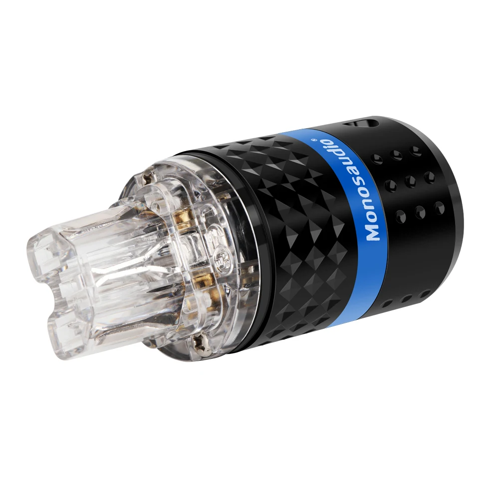 

hifi M103R/F103R 99.998% Pure Copper Rhddium Plated US Power Plug Audio Power Connector IEC320 C13 female connector Plug