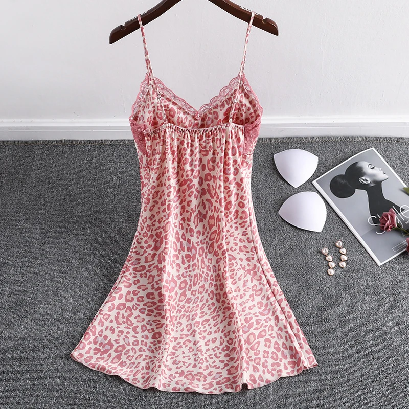 Camisola de cetim de seda feminina, pijama feminino, moda feminina, roupas de moda feminina, Homewear, 2021