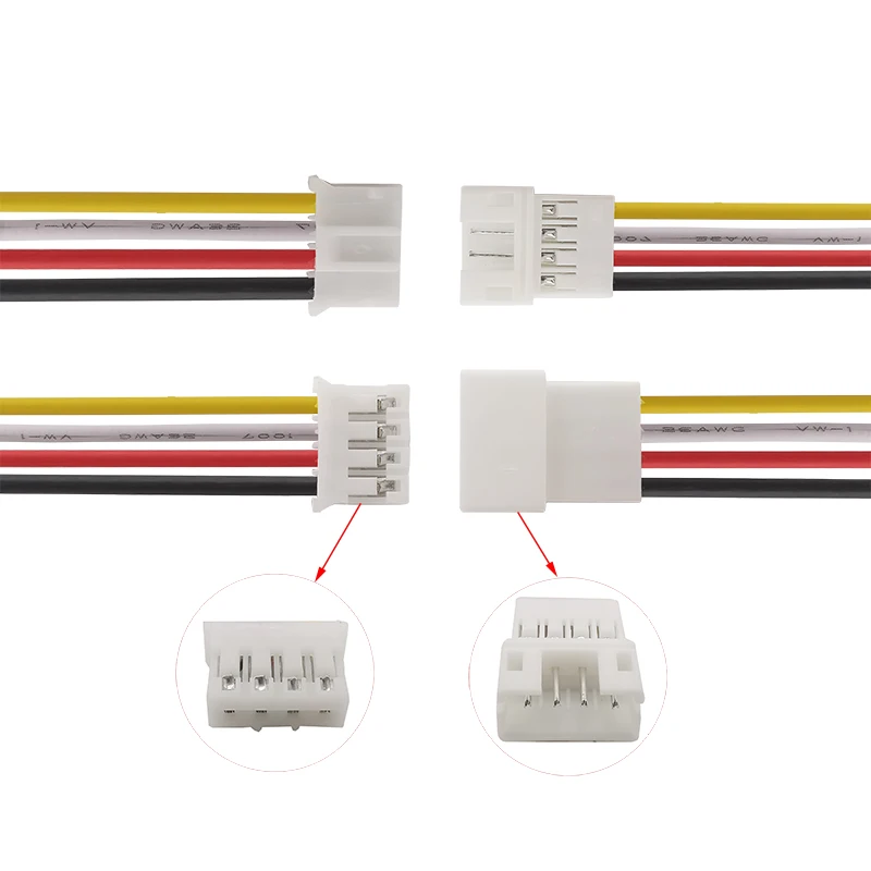 2/5/10Pairs 4 Pin JST PH 2.0 Male Female Cable Wire Connector Micro JST 2.0 4P Plug Jack Terminals Cables 20CM 26AWG - Image 2