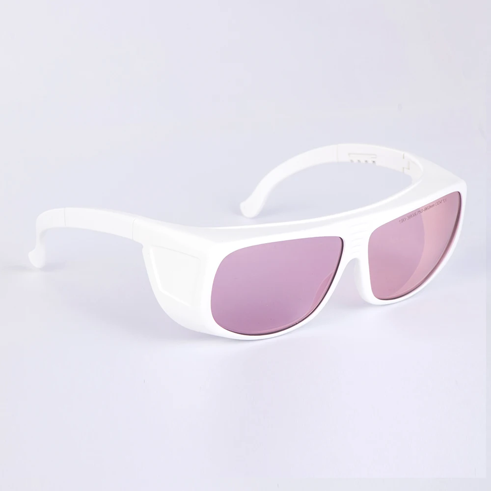Laserowe okulary ochronne dla 755nm O.D 4 + 808nm 810nm O.D 7 + CE ściereczka do czyszczenia i twarda obudowa