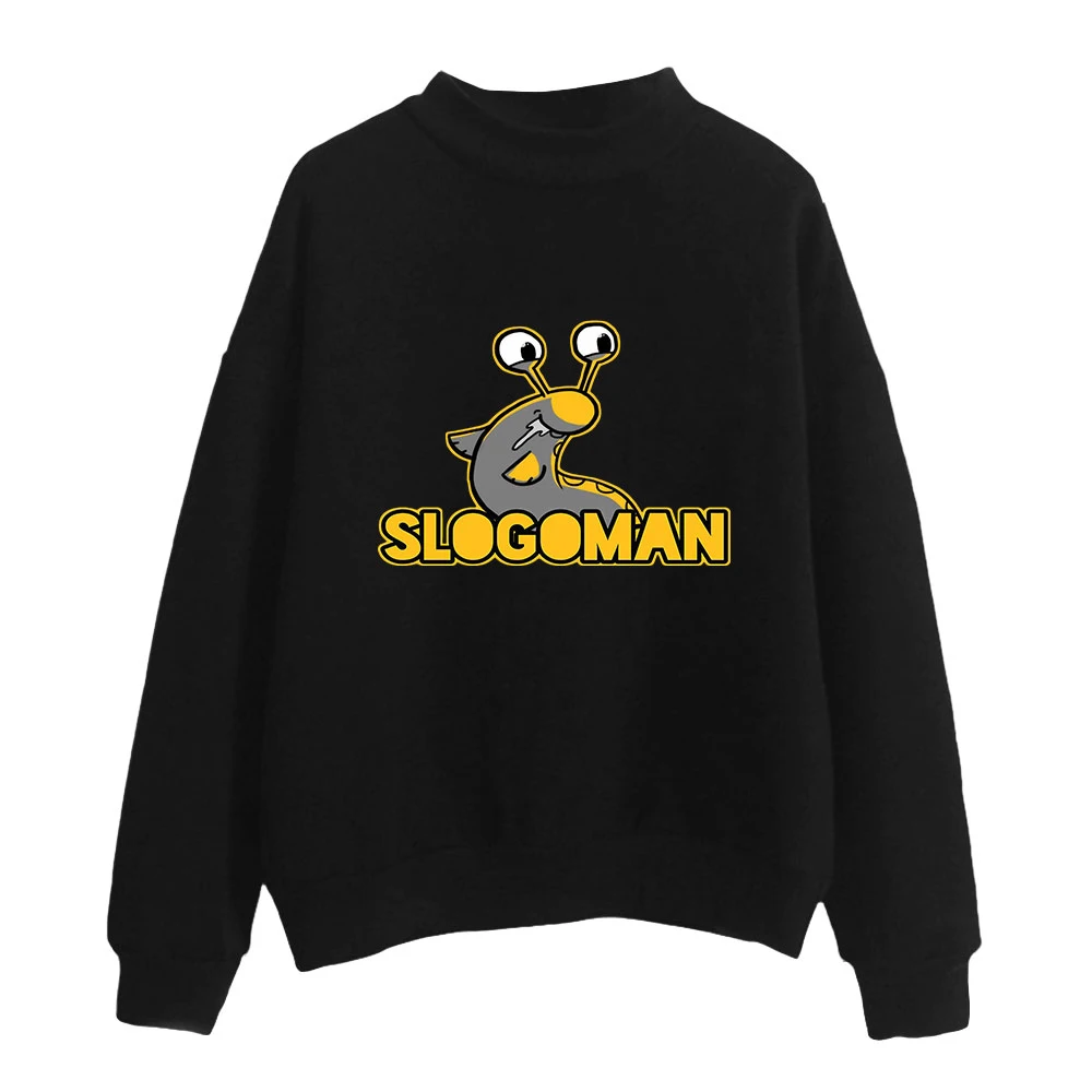 

Slogo Fashion Turtleneck Sweatshirts Women Men Long Sleeve Sweatshirts Hot Sale Casual Pullover Clothes