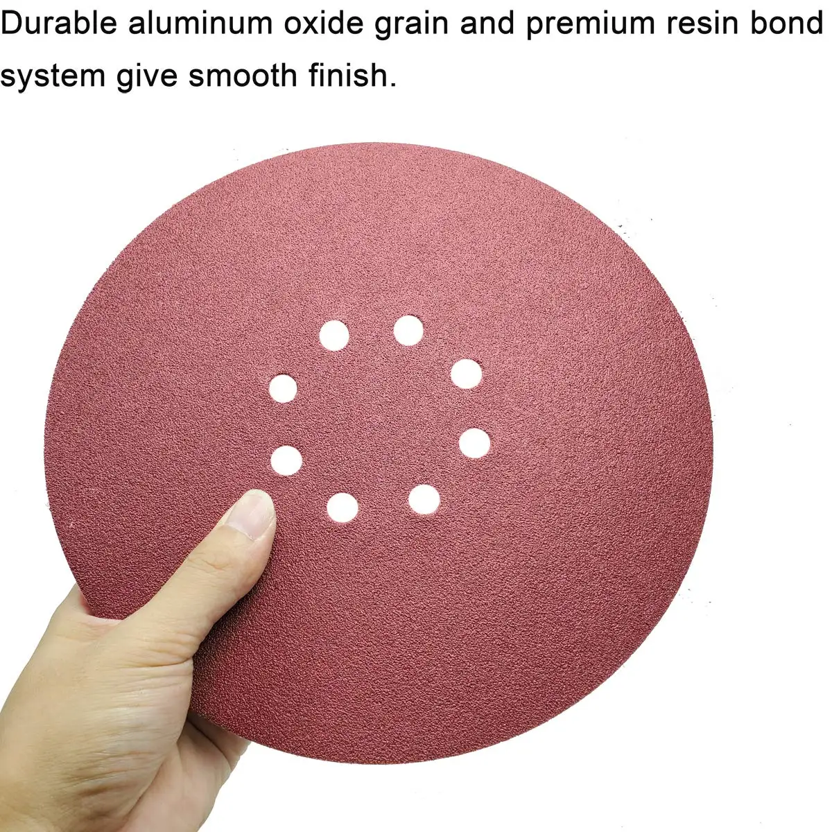 15 Pcs 9 Inch 8-Hole Hook&Loop Sanding Discs Sander Paper Aluminum Oxide Sandpaper for Drywall Sander 24-600Grits for Polishing