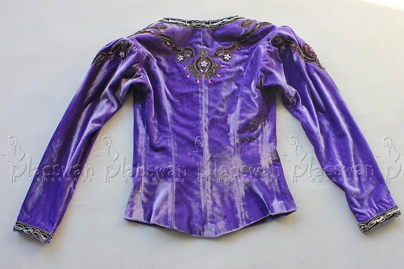 Purple Vlevet Custom Size Tunic Cavalier Male Ballerina Ballet Nutcracker Soldier Costume BT791