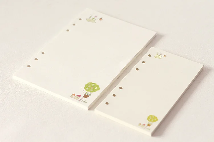 45 blätter Kawaii A5 A6 Lose Blatt Notebook Papier Refill Spirale Bindemittel Index Inneren Seiten Monatliche Wöchentlich Täglich Planer Agenda – Detail 2