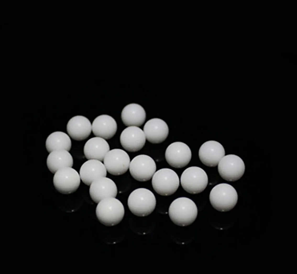 Chất Rắn Màu Trắng POM Bóng Đường Kính Hạt 2Mm 3Mm 3.175Mm 7Mm 9.525Mm-40Mm 44.45mm Nhựa Polyformaldehyde Trơn Bóng