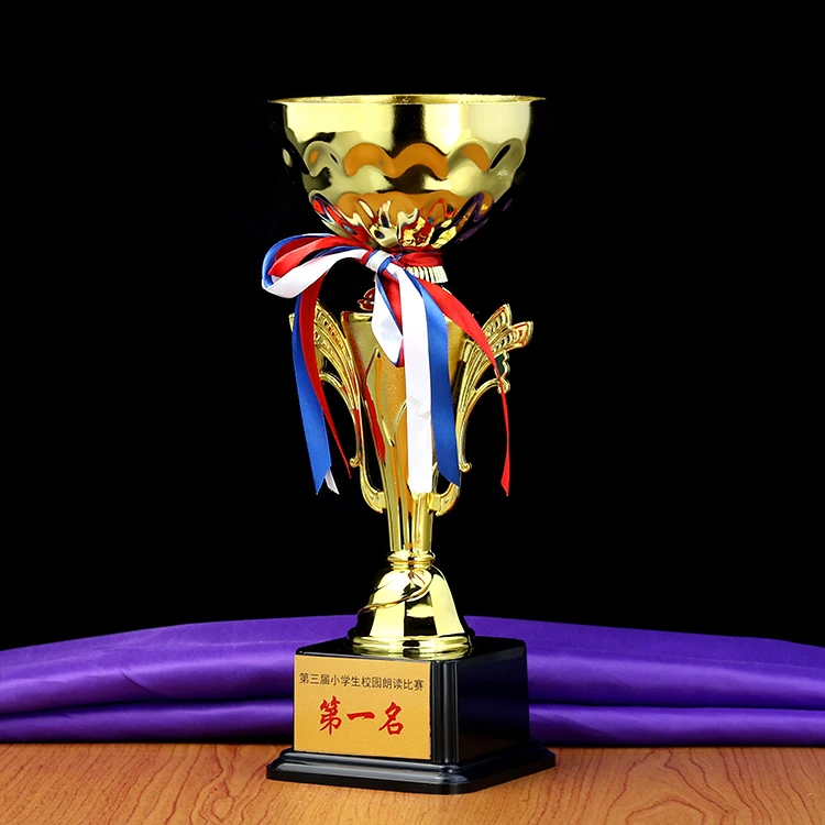 MY004 new style  Metal Trophy Sports Trophy Awards Ceremony Gold-Plated Souvenir Craft Cup for Sport Tournaments Trofeu Futebol