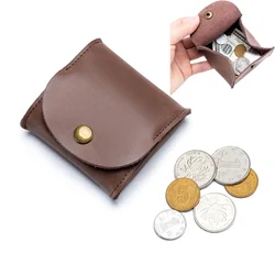 Mini Vintage Women Men's Coin Purse Coin Wallet Retro Split Leather Key Holder Small Money Bag Money Change Coin Pouch