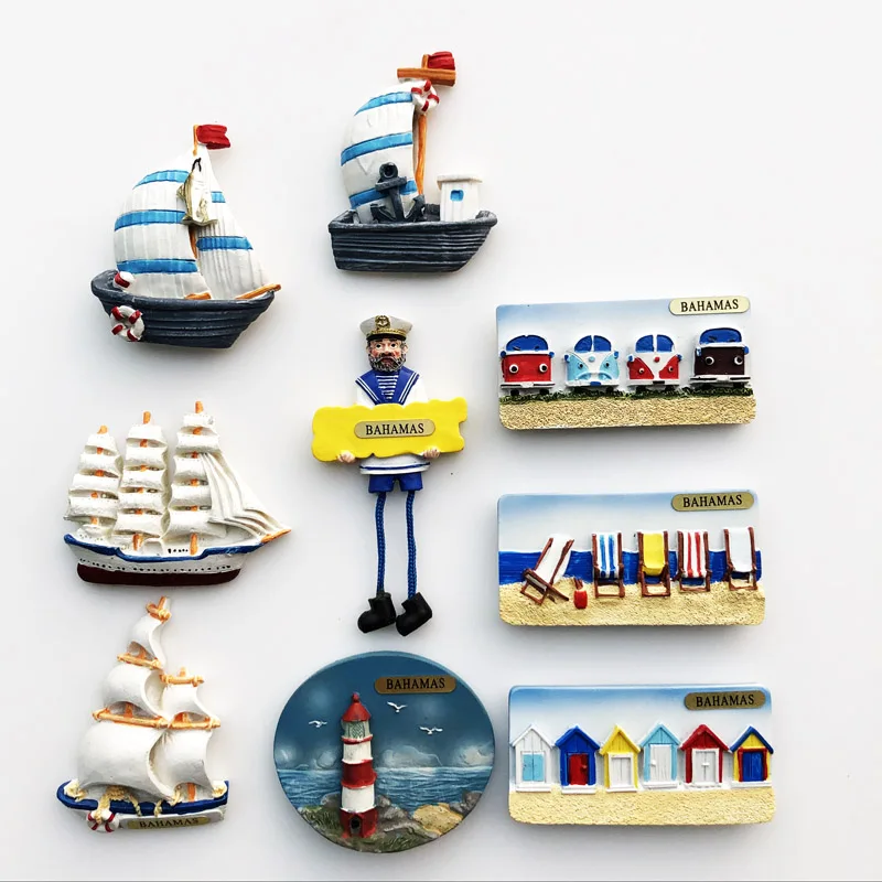 South America Bahamas Flavor Fridge Magnet Tourist Souvenirs Refrigerator Magnetic Stickers Travel Gifts