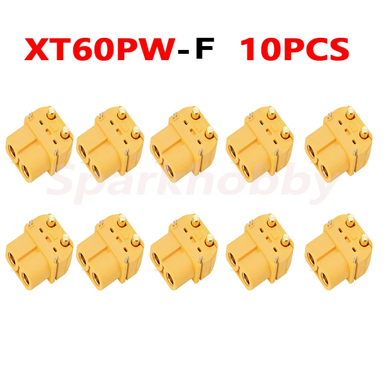 10PCS AMASS XT60PW plug connector Horizontal model Lipo battery Male Female connector PCB board plug For RC Battery Quadcopter
