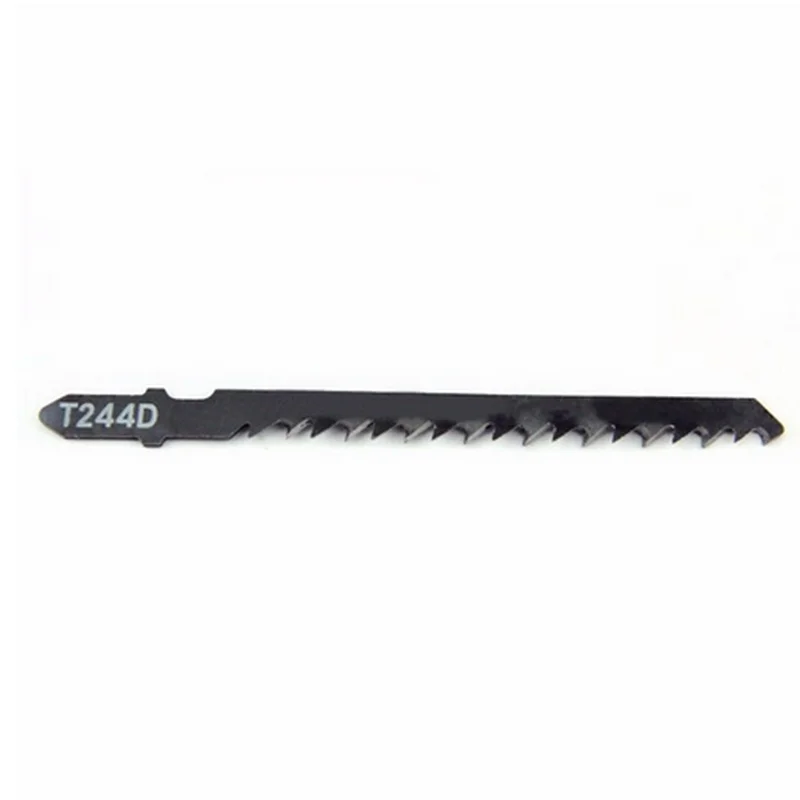 5 pz/set HCS 6T Lame per seghetto alternativo T244D/T344D per taglio rapido Taglio dritto 4 mm Lunghezza denti Lame per seghetto alternativo 100*1.2mm Lama per sega