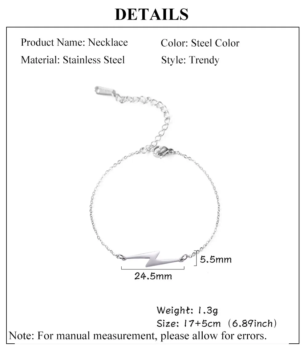 Cazador Goldfarbene Blitz-Charm-Armbänder für Damen, Edelstahl, Wachsseil-Armband, Schmuck, Geburtstagsgeschenke, 2026, trendig – Detail 4
