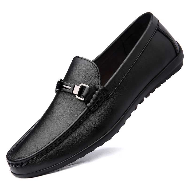 

Luxury Designer Loafers Men Shoes Leather Formal Business Man Moccasins Slip On Flats Dress Shoes Oxford Party Wedding Shoes