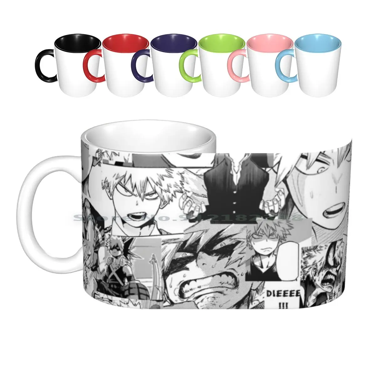 Bakugou Katsuki Collage Ceramic Mugs Coffee Cups Milk Tea Mug Bakugou Bakugou Katsuki Bnha Boku No Hero Academia Collage Anime