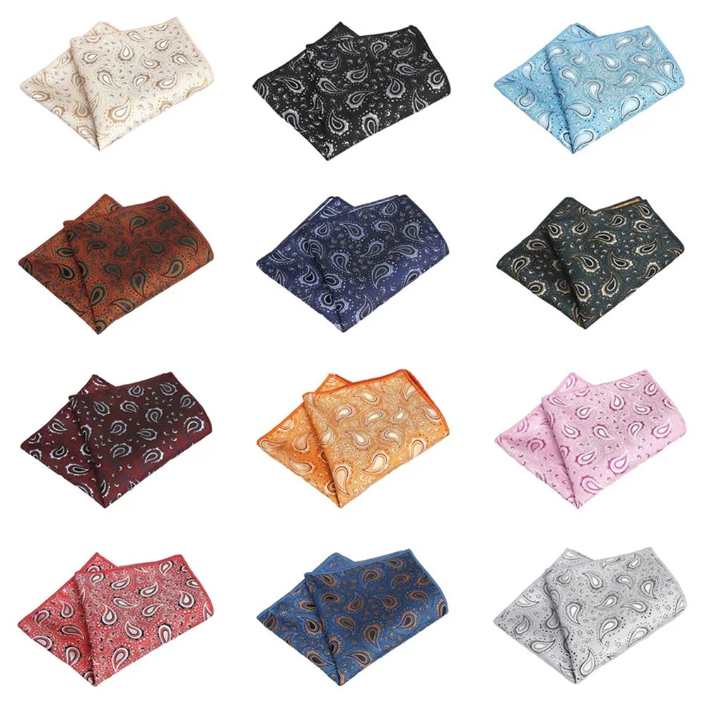 Uomo Classic Paisley Fazzoletto Hanky Festa di Nozze di Alta Qualità Pocket Piazza BWTQN0317