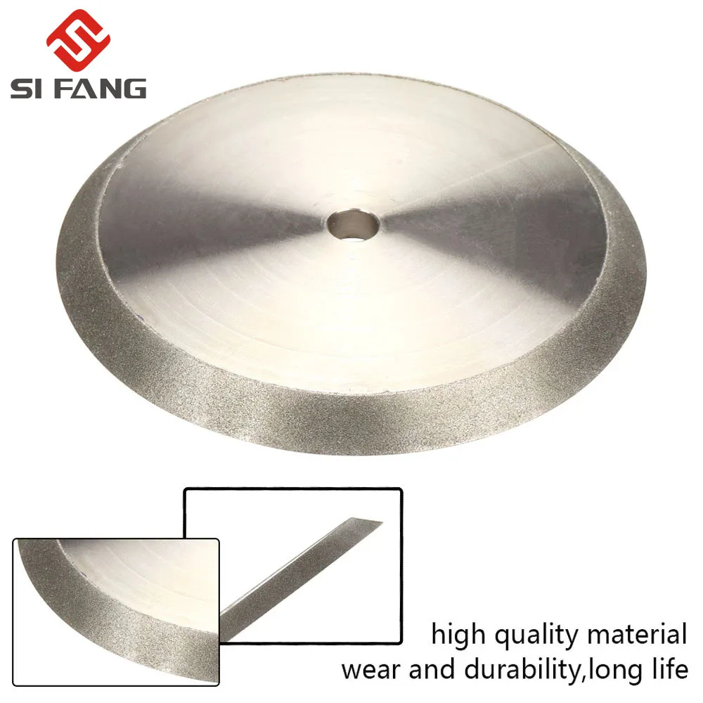 1PC 78mm Diamond Grinding Wheel Electroplate Grinding Circle 150Grit Grinder for Carbide Metal Tungsten Steel Milling Cutter