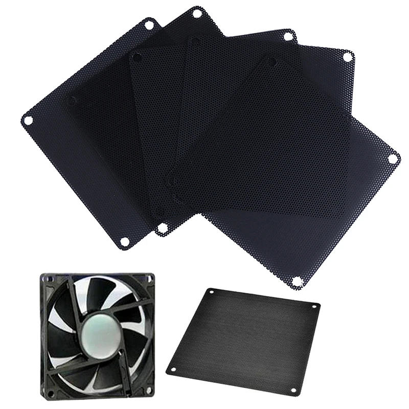 5Pcs 140mm PVC PC Fan Dust Filter Dustproof Case Computer Cooler Cover Mesh