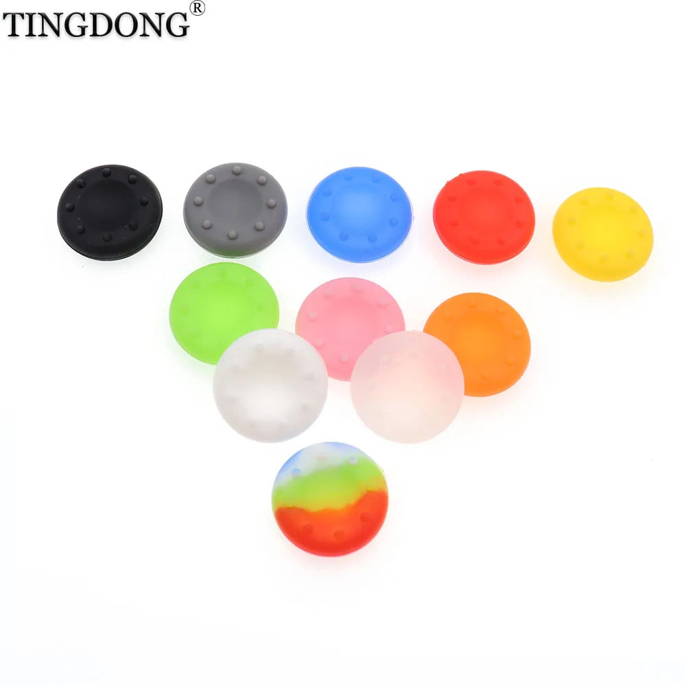 

10PCS Thumb Stick Grips Caps For PS4 Pro Slim Silicone Analog Thumbstick Grips Cover For Xbox PS3 PS4 PS5 Accessories