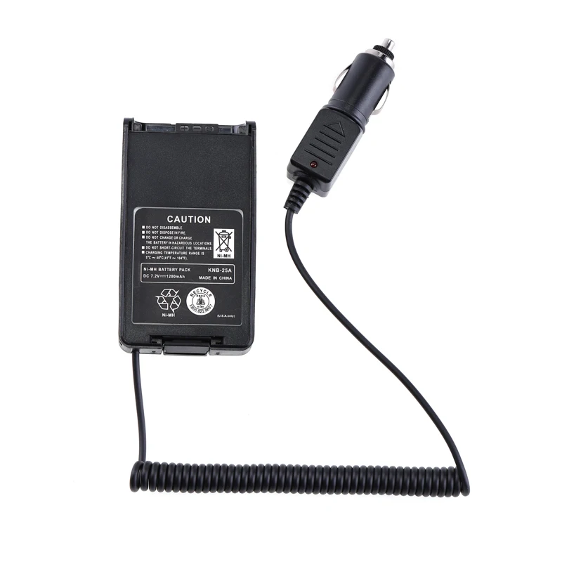 12/24V Car Charger Battery Eliminator Adapter KNB-25 For Kenwood TK2160 TK3160 TK3170 TK3173 TK2140 Radio Walkie Talkie