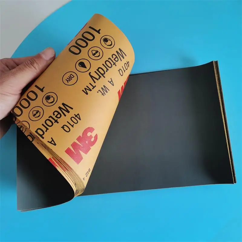 3M Sandpaper 2000/1500/1200/1000 Grit Water Sandpaper Car Paint Finish Polishing 139*228mm