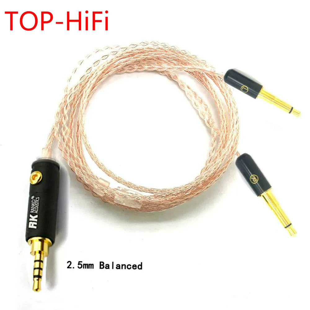 

TOP-HiFi 7n Single Crystal Copper Replacement Headphones Cable Audio Upgrade Cable for Meze 99 Classics/Focal Elear Headphones