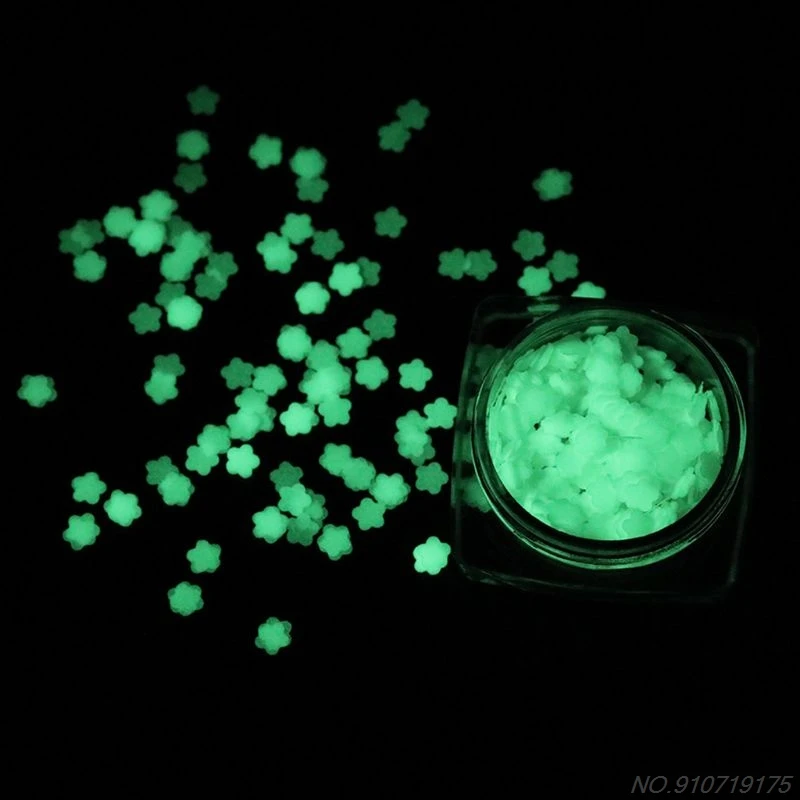 Luminous Sequins Glow Glittersเรซิ่นเครื่องประดับเล็บArt Craft D22 20 Dropshipping