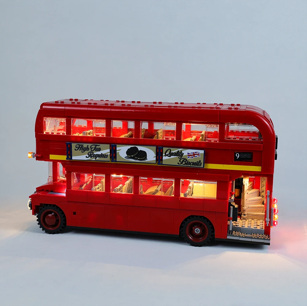 Led ชุดสำหรับ Creator London Bus 10258เข้ากันได้กับ21045 1266 10775ชุดของเล่น DIY ชุดไม่บล็อกตัวต่อ