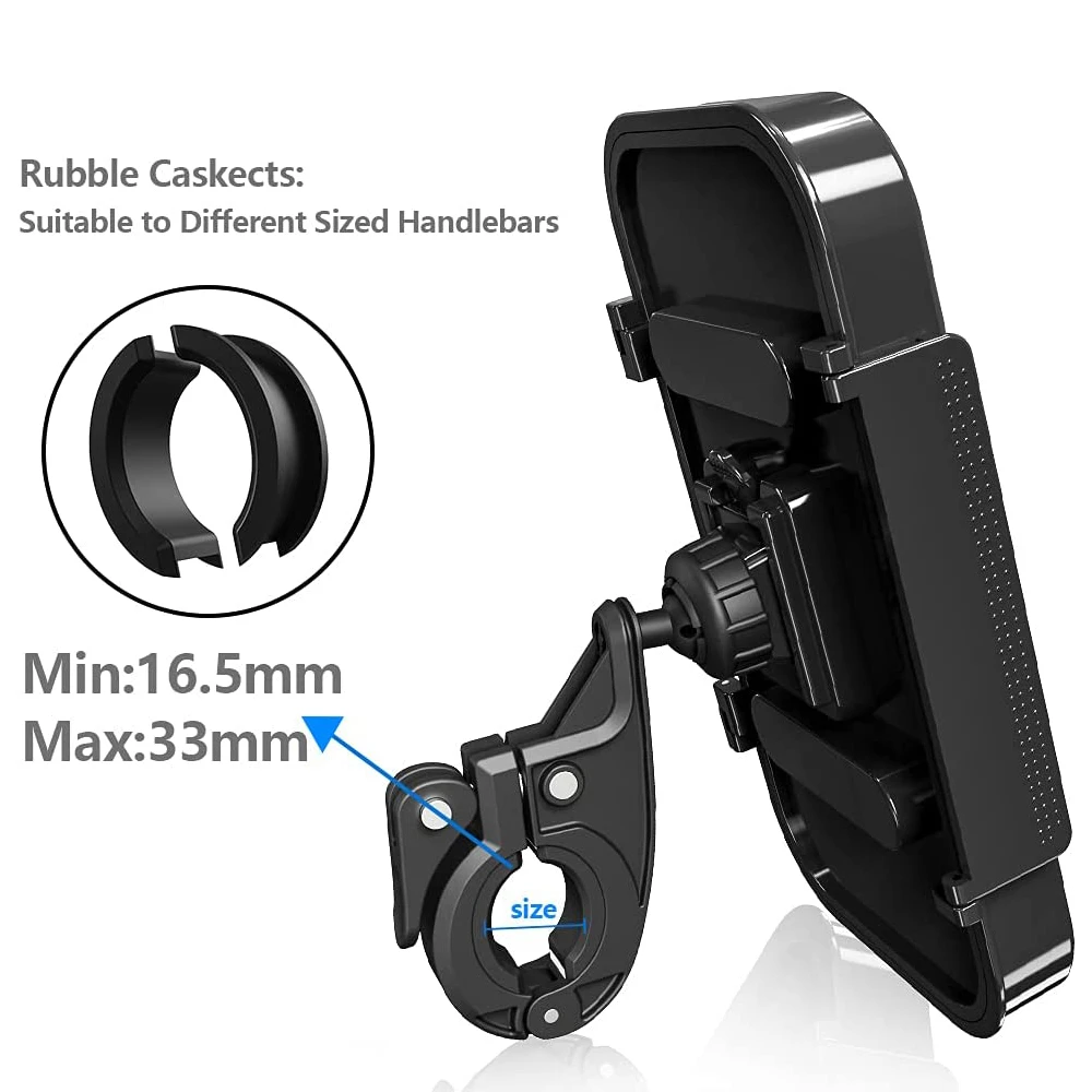 Waterproof Bike Motorcycle Phone Holder Bicycle Handlebar Cell Phone Support Mount Bracket Motorbike Scooter Phone Case Cover