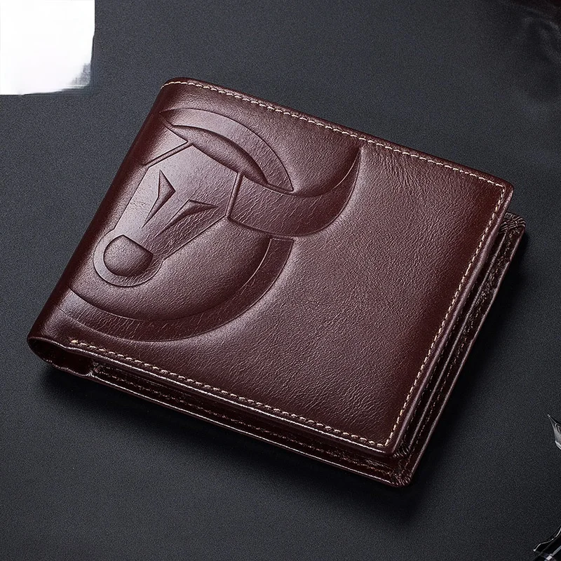 

Wallet men's leather multi-card position horizontal and vertical business wallet head layer cowhide driver's license wallet