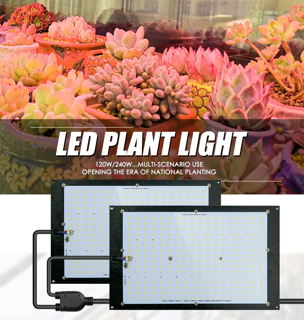 Super Bright 120W 240W Led Grow Light Board Full Spectrum Sam-sung LM301H SK 3000K 3500K 4000K 660nm Meanwell Driver DIY