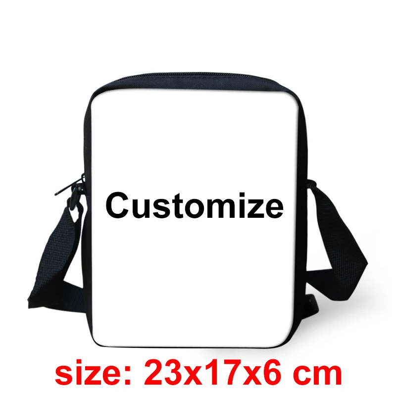 

ELVISWORDS Teen Crossbody Bags For Lady Printed Shoulder Bag Casual Women Travel Messenger Bags Customize Satchels Girls Bookbag