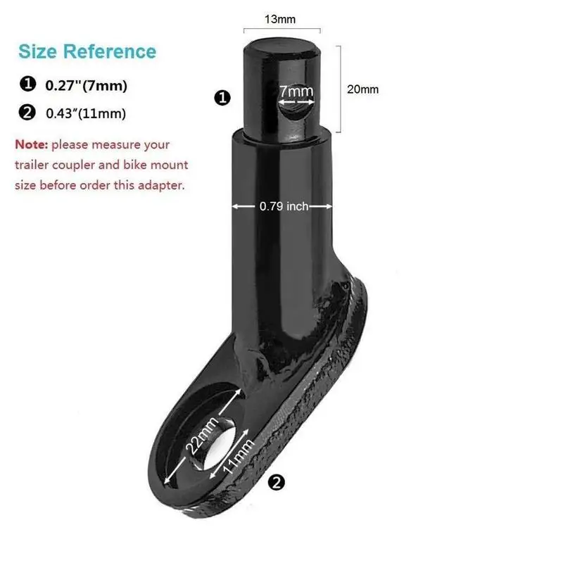 Two-piece Bicycle Trailer Accessories Traction Head Accessories Bicycle Trailer Accessories Traction Head Metal Trailer Coupling