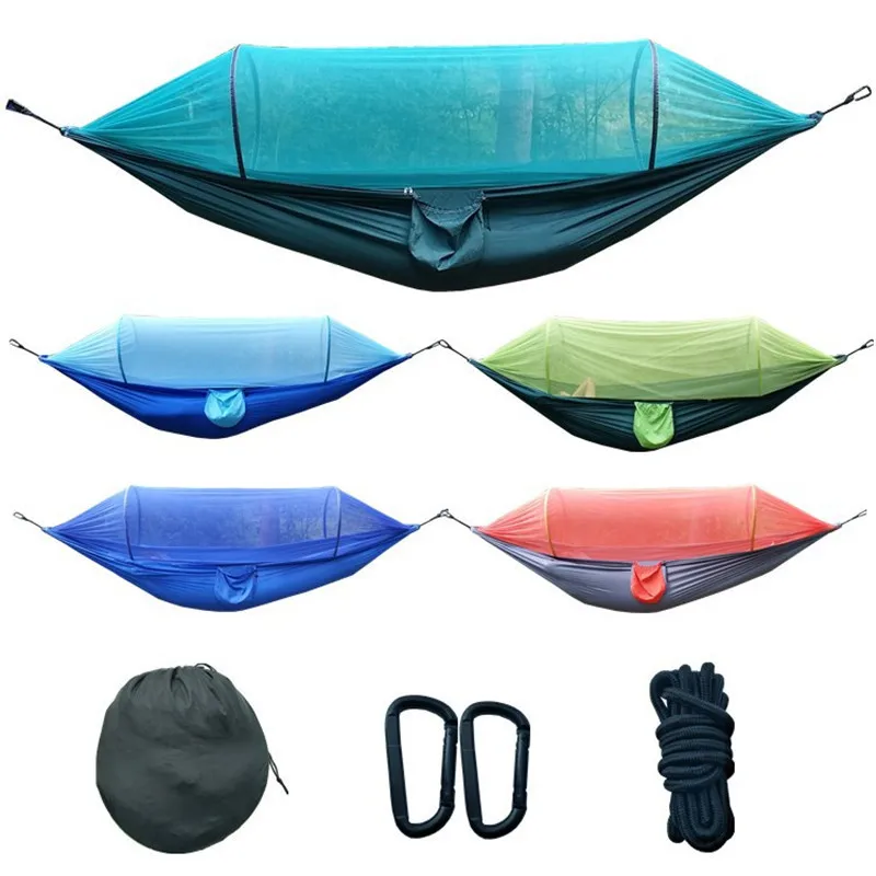 

New Parachute Cloth Quick Opening Mosquito Net Hammock Outdoor Picnic Camping Garden Dew Proof Sunscreen Indoor Children's Toys