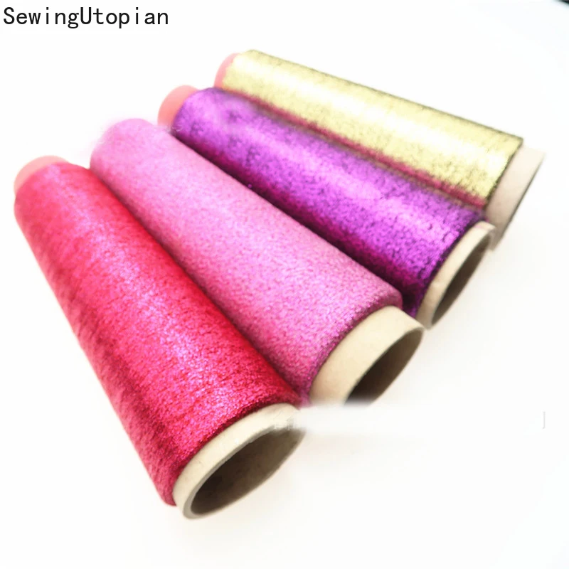 4PCS Sewing Machine Cone Threads High Quality Polyester Overlocking Sewing Thread Textile Metallic Yarn Woven Embroidery Line