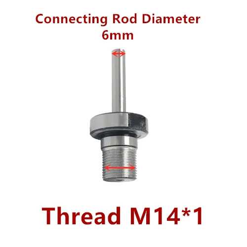 Straight Shank 6/8/10/12/14/16mm M14 adapter M14*1 Connecting rod Connector Bushing For woodworking chuck Lathe Bench Mill DIY