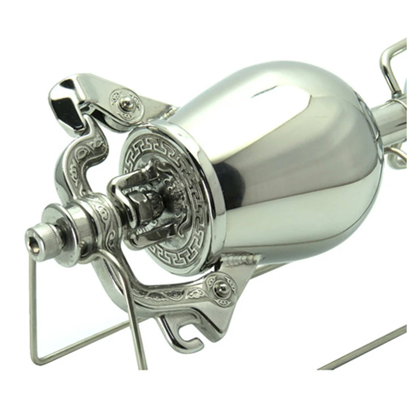 

Mini popcorn machine Stainless steel old-fashioned hand-cranked popcorn machine Mini and collectible popcorn machine