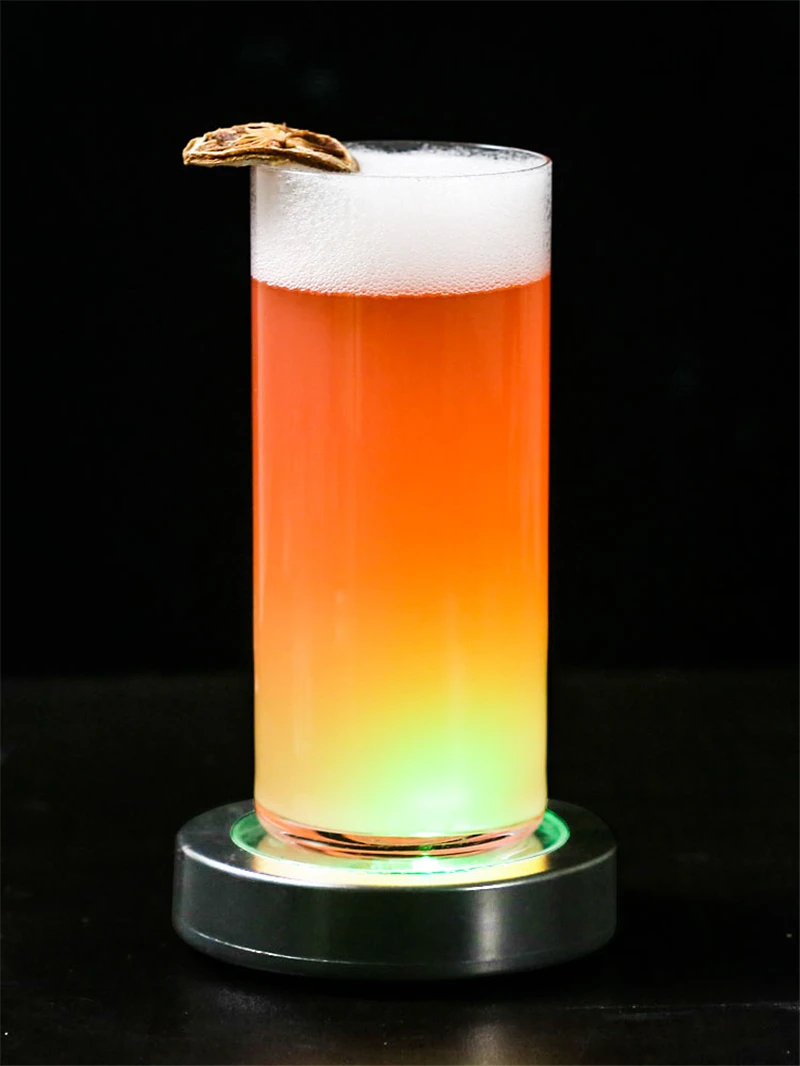 

LED Bar Luminescent Bar Mat And Round 7 - Colored Cup Pad KTV Light Base Gravity Without Battery Bar Tools