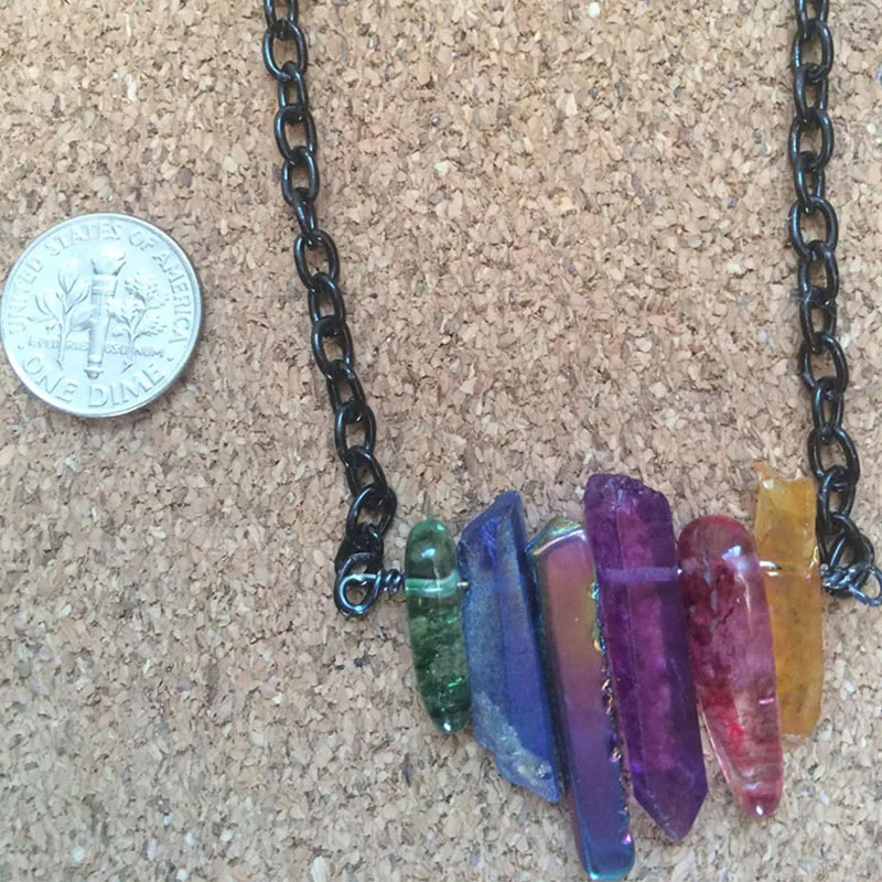 Chakra Necklace Healing Crystal Necklace Crystal Choker Gift for Her 7 Chakra Necklace Choker Healing Crystal Necklace