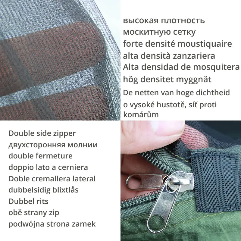 Acampamento hammock tenda ao ar livre mochila mosquito-net viagem leve