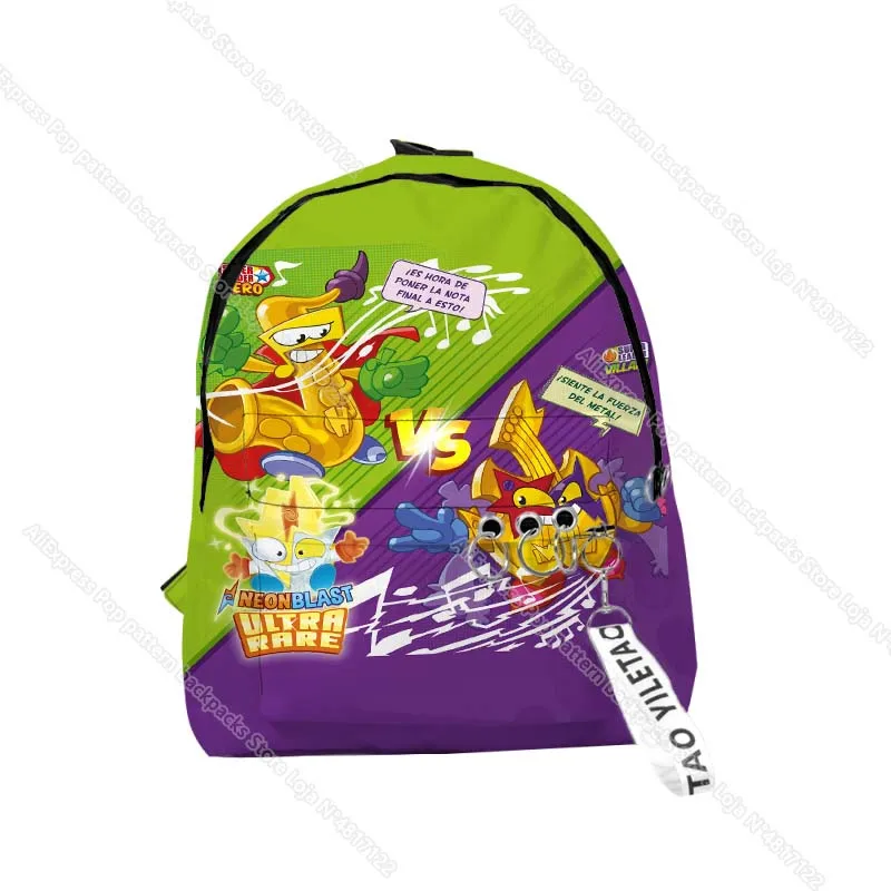 Kazoom Kids Neonblast Superthings 8 3D Print plecaki dla dziewcząt chłopcy Anime plecak studenci Cartoon School Bags plecak dziecięcy