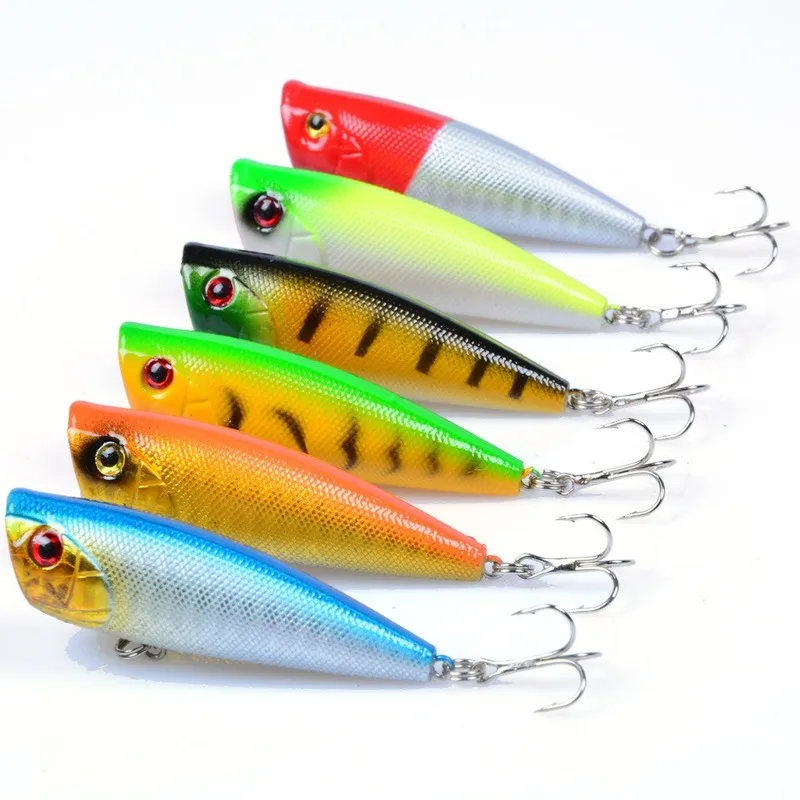 Señuelo Popper flotante con anzuelos triples - imagen 2