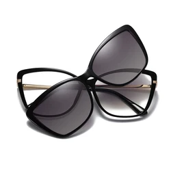 Reven Jate 95335 Polarized Sunglasses Men Women Magnetic Clip On Glasses Alloy Optical Prescription Eyewear Frames Eyeglasses