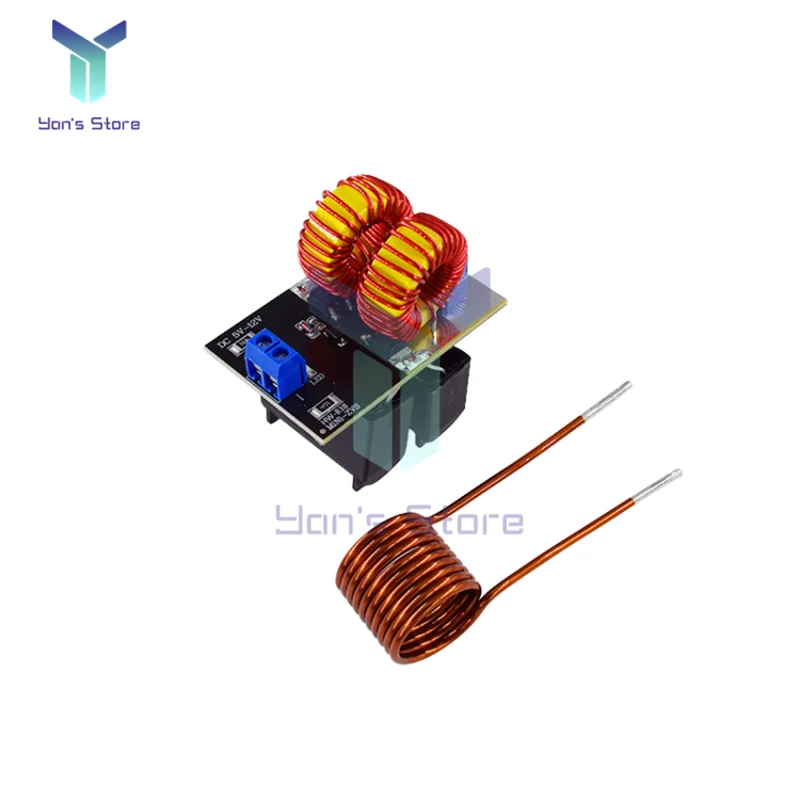 DV 5V-12V 120W Mini ZVS Induction Heating Board Flyback Driver Heater DIY Cooker Ignition Coil Hot Sale No Tap Finished Board
