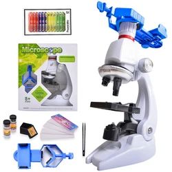 Kit microscopio Lab LED muslimhome School Science giocattolo educativo regalo raffinato biologico per bambini