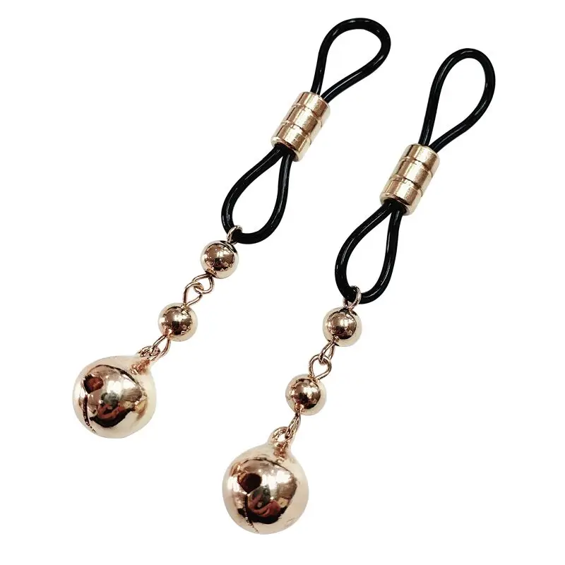 Gold Sliver bells nipple Clamps metal Nipple clips breast BDSM Bondage Restraint Fetish slave flirting sex toy for women