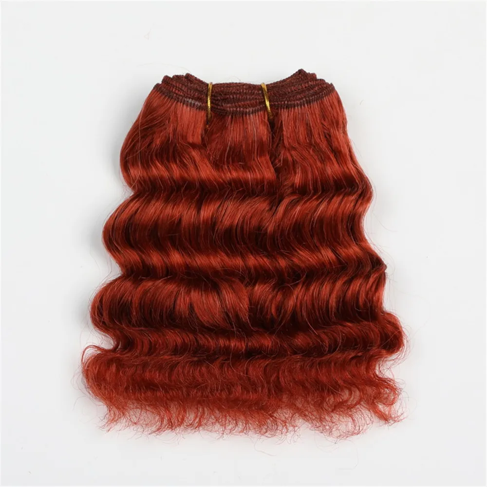 Extensiones de cabello de lana de 15x240CM, tramas de cabello, pelucas de pelo de muñeca de onda profunda multicolor para BJD/SD/muñeca americana, pelucas de muñeca hechas a mano DIY