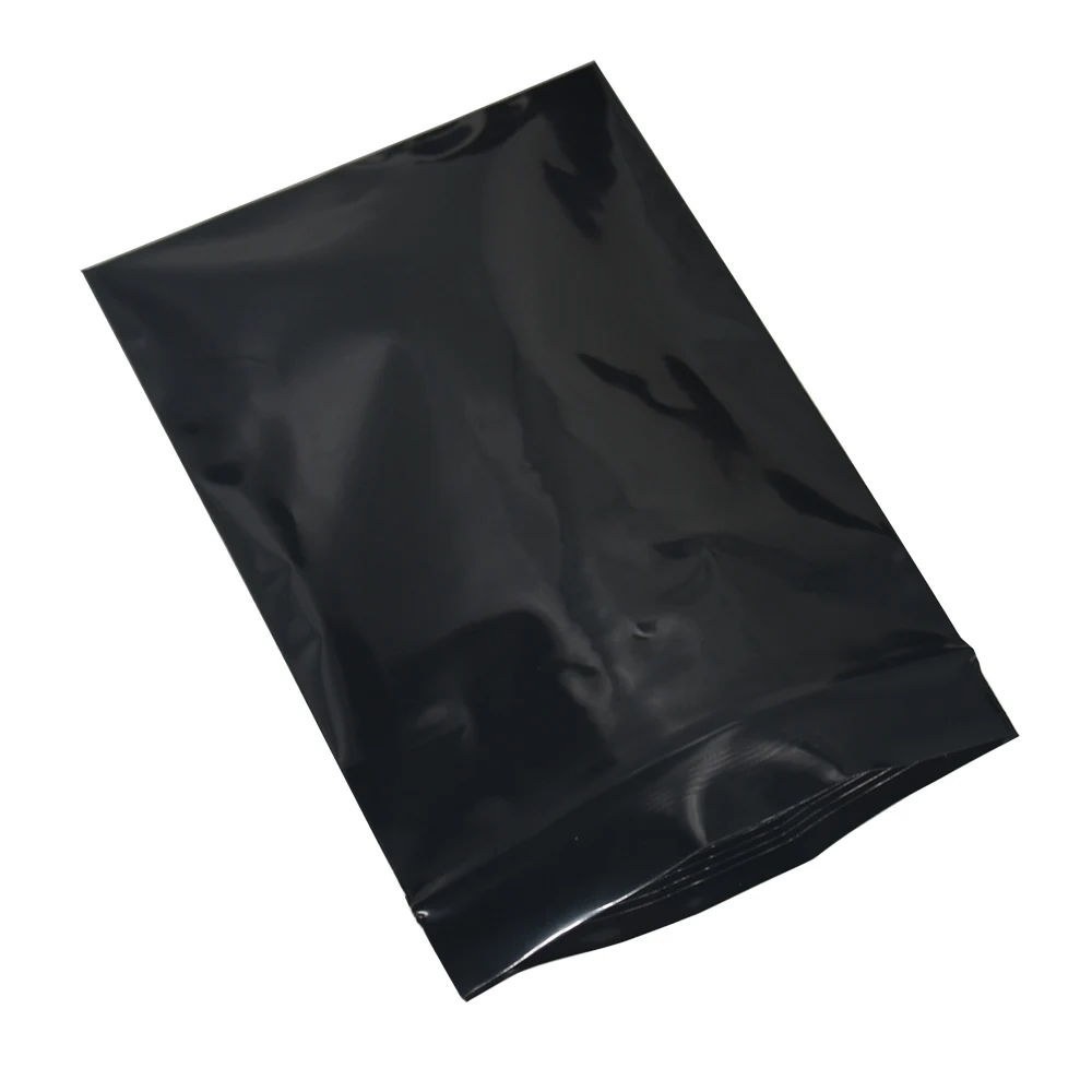 

10x15cm Black Zip Lock Resealable Packing Bags Grip Seal Plastic Retail Package Bag 200pcs/lot Moisture Proof Storage Pouch