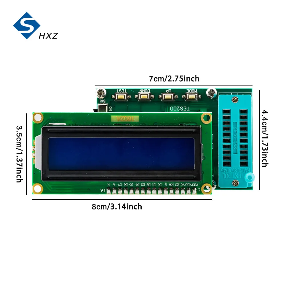 74 40 45 Series TES200 Digital Integrated Circuit Tester IC Tester IC Logic Gate Testing Integrated Circuit Checker DC 7-12V