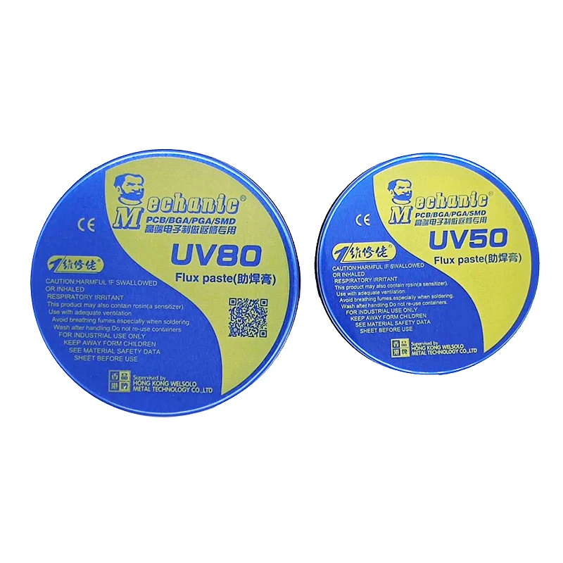 Флюс-паста MECHANIC-UV80 UV50, Неочищенный паяльный оловянный припой, флюс для ремонта материнской платы телефона BGA SMD SMT