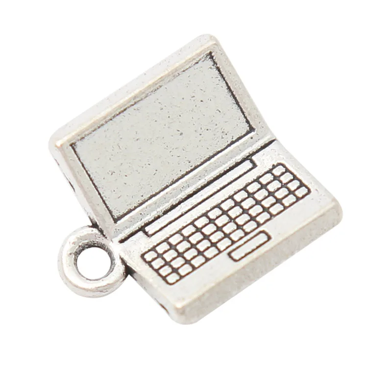 

RAINXTAR Fashion Alloy Computer Laptop Charms DIY Jewelry Making Charms 15*16mm 20pcs AAC1832